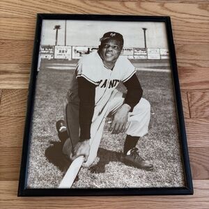Willie Mays New York Giants Framed Print 11x14 Sepia Tone Print Photo MLB